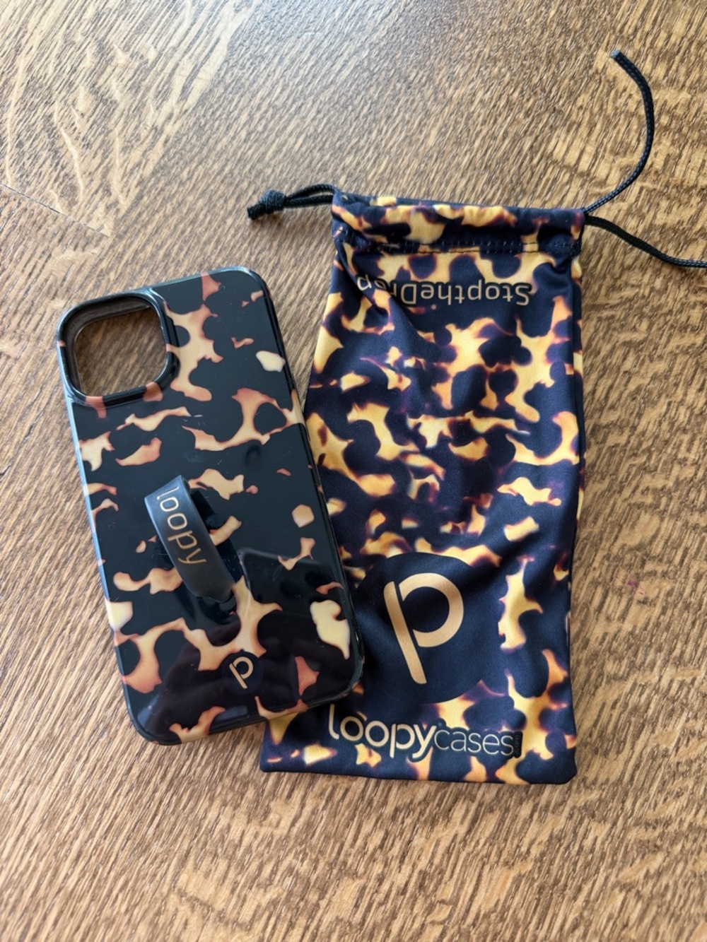 Loopy Case Tortoiseshell iPhone Case with Loopy Grip - iPhone 14/13